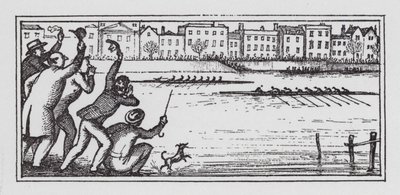 The Boat Race (litho) av Rex (after) Whistler