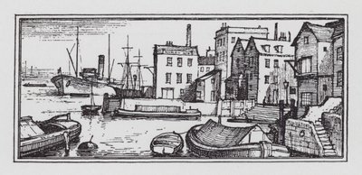 Floden (litho) av Rex (after) Whistler