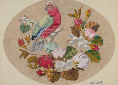 Broderad bild, ca. 1936. av Rex F Bush