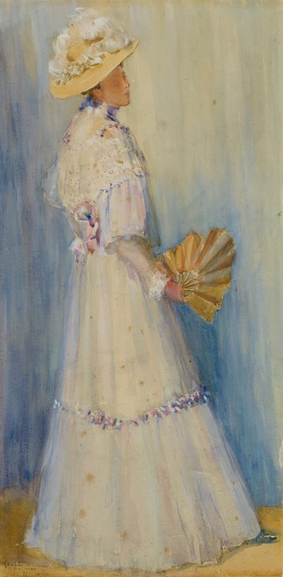 Kvinna med solfjäder av Rhoda Holmes Nicholls