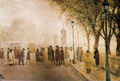 Le passage. (Olja på duk av Ricardo Baroja