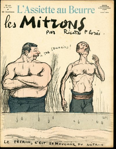 Omslag till "" The Butter Plate"", nummer 477, Satirique en Colors av Ricardo Flores