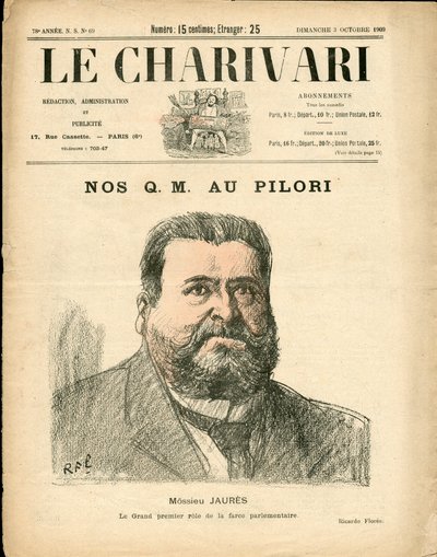 Omslag till "" The Charivari"", Satirical in Colors av Ricardo Flores