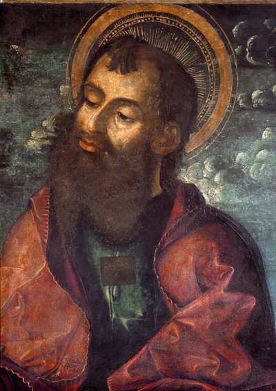 Saint Paul och Saint Peter Detalj som representerar Saint Paul. Målning av Riccardo Quartararo (1400-1500-talet) 1493 Dim. 216x155 cm Palermo, Galleria Regionale della Sicilia, inv. 53 av Riccardo Quartararo