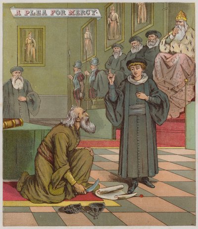 Illustration för The Merchant Of Venice (chromolitho) av Richard Andre