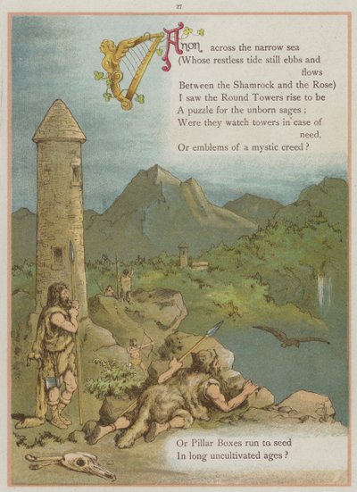 Sida från Upstream av Richard Andre (färg litho) av Richard Andre