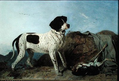 Old Jack - A Pointer (olja på duk) av Richard Ansdell