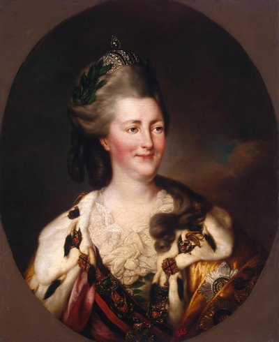 Porträtt av Katarina II av Richard Brompton