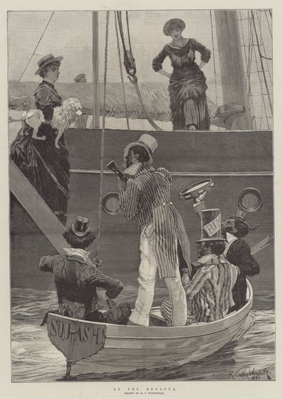 Vid regattan (gravyr) av Richard Caton II (after) Woodville