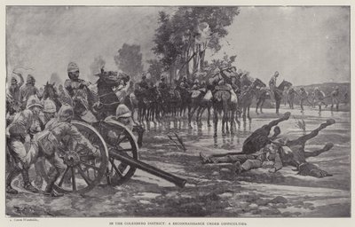 I Colesberg-distriktet, en spaning under svårigheter (litho) av Richard Caton II (after) Woodville