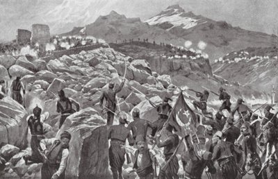 Det kretensiska upproret mot turkarna av Richard Caton II (after) Woodville