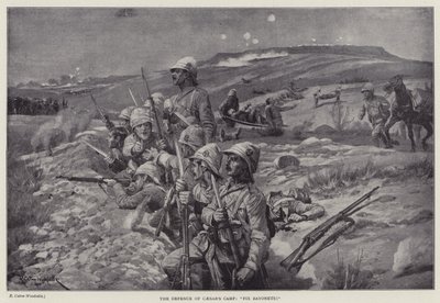 Försvaret av Caesars läger, "fixa bajonetter!" (litho) av Richard Caton II (after) Woodville