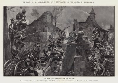 Att hålla vid liv vakternas ära (litho) av Richard Caton II (after) Woodville