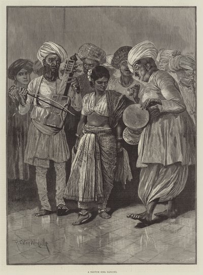 En Nautch Girl dansar av Richard Caton Woodville junior