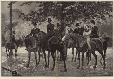 En skarp dusch i raden, Hyde Park av Richard Caton Woodville junior