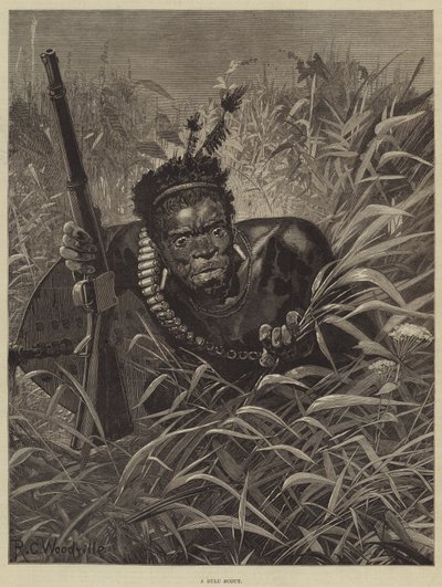 En Zulu-scout av Richard Caton Woodville junior