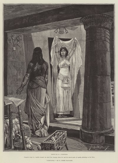 Cleopatra, av H Rider Haggard av Richard Caton Woodville junior