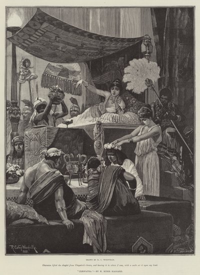 Cleopatra, av H Rider Haggard av Richard Caton Woodville junior