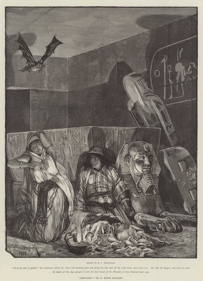 Cleopatra, av H Rider Haggard av Richard Caton Woodville junior
