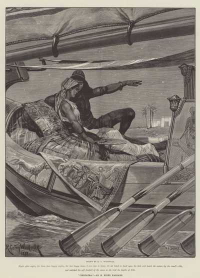 Cleopatra, av H Rider Haggard av Richard Caton Woodville junior