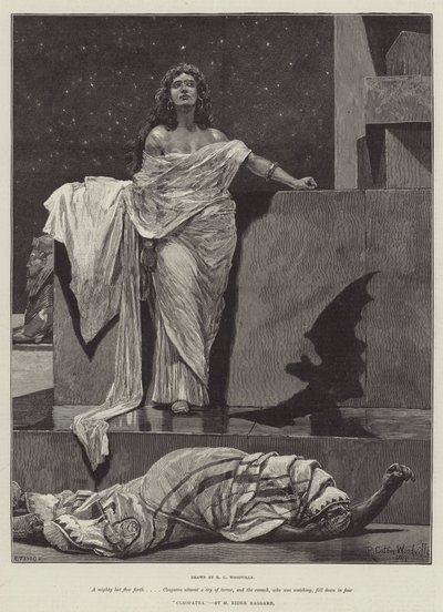 Cleopatra, av H Rider Haggard av Richard Caton Woodville junior