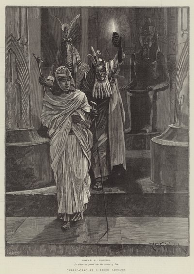 Cleopatra, av H Rider Haggard av Richard Caton Woodville junior