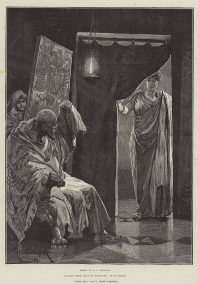 Cleopatra, av H Rider Haggard av Richard Caton Woodville junior