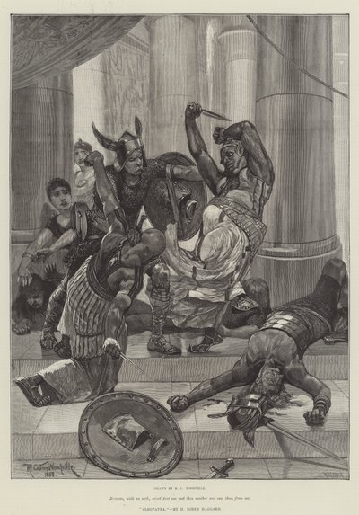 Cleopatra, av H Rider Haggard av Richard Caton Woodville junior