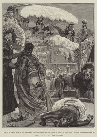 Cleopatra, av H Rider Haggard av Richard Caton Woodville junior