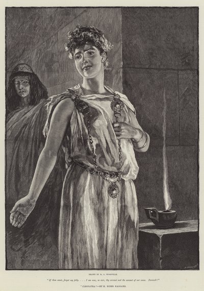 Cleopatra, av H Rider Haggard av Richard Caton Woodville junior