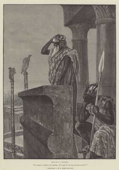 Cleopatra, av H Rider Haggard av Richard Caton Woodville junior