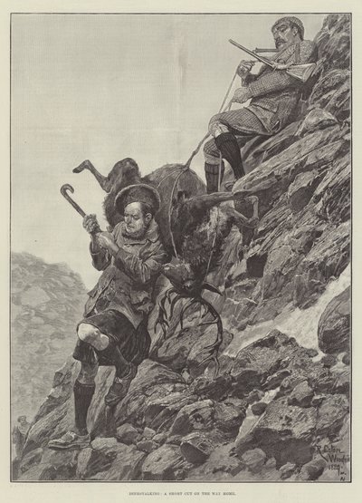 Deer Stalking, en genväg på vägen hem av Richard Caton Woodville junior
