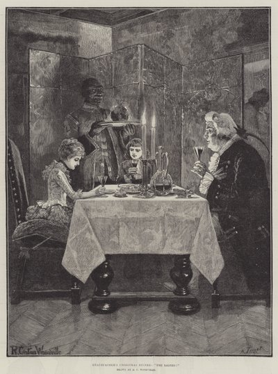 Farfars julmiddag, damerna! av Richard Caton Woodville junior