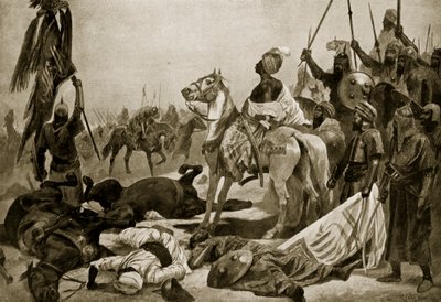 Hyder Ali i Conjeveram, 1780, illustration från 