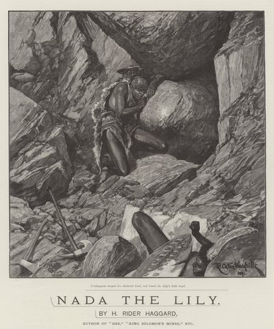 Liljan Nada, av H Rider Haggard av Richard Caton Woodville junior