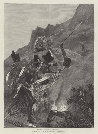 Liljan Nada, av H Rider Haggard av Richard Caton Woodville junior