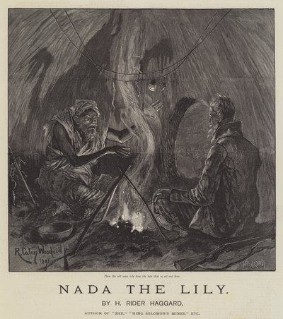 Liljan Nada, av H Rider Haggard av Richard Caton Woodville junior