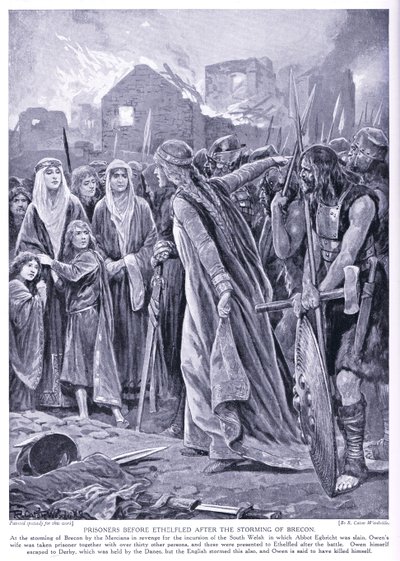 Fångar före drottning Ethelred, 1920-talet av Richard Caton Woodville junior