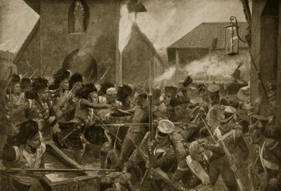 The 42nd Highlanders at Corunna, illustration från 