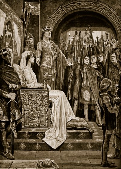 The Assembly at Windsor, 1126, illustration från 