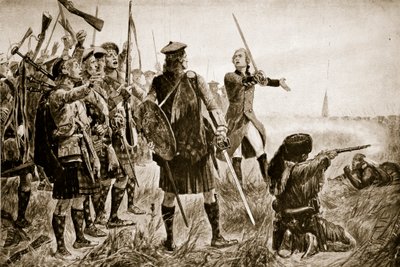 Slaget vid Quebec, 1759, illustration från 