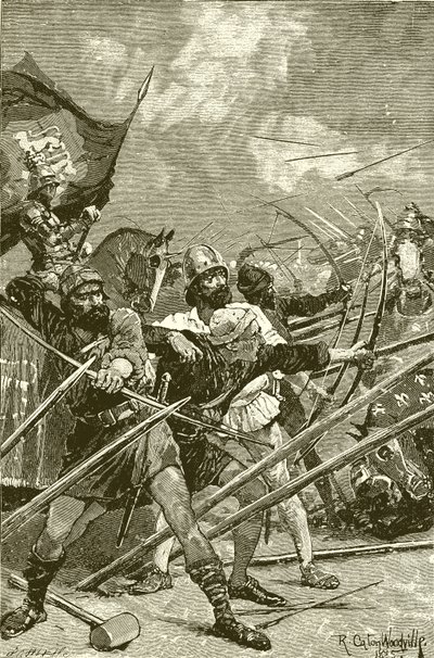 De engelska bågskyttarna i Azincourt av Richard Caton Woodville junior