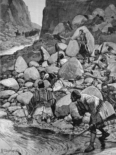 The Insurrection in Hercegovina: An Ambuscade, från "The Illustrated London News", 1 april 1882 av Richard Caton Woodville junior