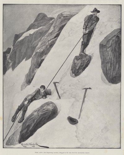 Mannen och berget, av Bret Harte av Richard Caton Woodville junior