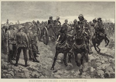 Kriget i Afghanistan, Hästartilleribatteri och detachement av 66:e regementet på marsch av Richard Caton Woodville junior