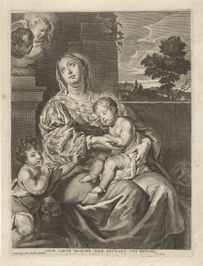Madonna med sovande barn och Johannes Döparen Onze Lieve Vrouwe assistant tot Brvssel (titel på objekt) av Richard Collin