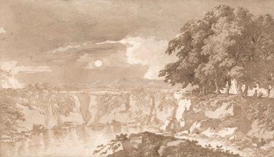 Italiensk sjöscen av Richard Cooper the Elder
