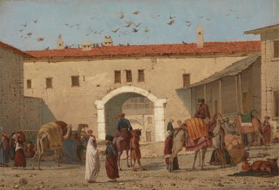 Caravanserai vid Mylasa i Mindre Asien av Richard Dadd