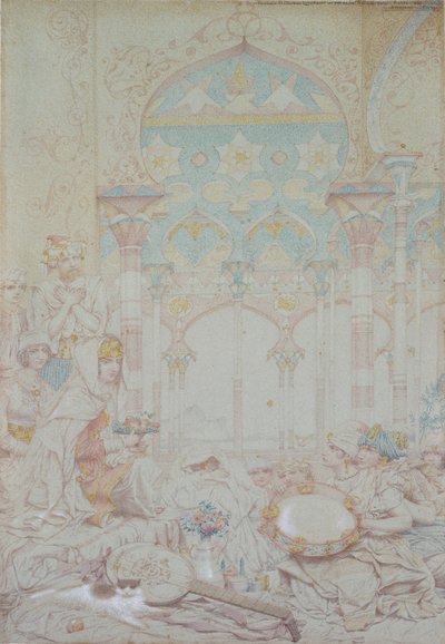 Fantasy of the Egyptian Hareme, 1865 av Richard Dadd