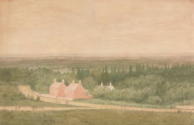 Landskap med stugor, Broadmoor av Richard Dadd